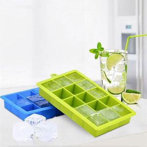 Household Items Top Sellers Bar Tools Diy Ice <b>Cube</b> Maker Mold Silicone Square 15 Holes Ice <b>Cube</b> Tray With Lids - Product Image 1