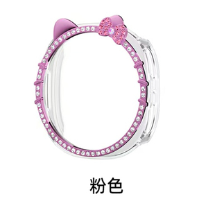 Enjoy Pretty Smartwatch Impermeable Durable 40/44mm Todo para Samsung para Galaxy Watch 8 PC Cute KT Cat Diamond-Studded Case - Product Image 3