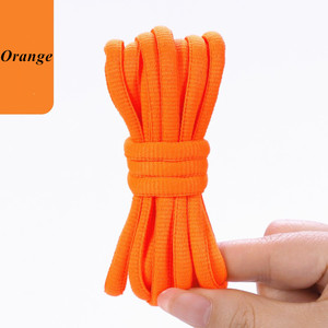 Yrunfeety-cordones de zapatos ovalados de poliéster de 8mm de grosor, de 140-180CM, para zapatillas deportivas de colores, venta al por mayor - Product Image 2