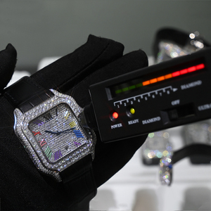 Luxury Mechanical Moissanite <b>Watch</b> Diamond Tester Iced Out <b>Watch</b> Men Stainless Steel Bezel Rapper <b>Watch</b> Vvs Diamond for Men - Product Image 2