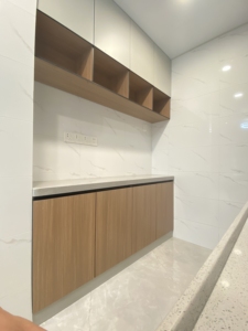 Mobile da <span class=keywords><strong>Cucina</strong></span> Compatto Personalizzabile con Lavello <span class=keywords><strong>e</strong></span> Piano di Lavoro in Marmo, <span class=keywords><strong>Arredamento</strong></span> in HPL - Product Image 2