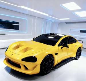 نحت سيارة عتيق من الألياف الزجاجية للحديقة/إنتاج سيارة نحت بسيط - Product Image 3