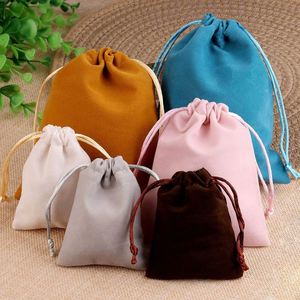 Bolsas de Terciopelo para Joyería de 5x7 7x9 10x12 12x15cm, Bolsas de Regalo con Cordón de Alta Calidad para Empaque de Bodas y Fiestas - Product Image 4