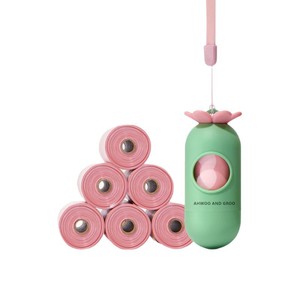 Huahua Kit <span class=keywords><strong>de</strong></span> ramassage <span class=keywords><strong>de</strong></span> déjections canines en plastique, portable et épaissi, pour l'extérieur, les voyages et les promenades, avec sac <span class=keywords><strong>de</strong></span> rangement - Product Image 1
