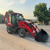 Mini Backhoe Loader Excavator Efisiensi Tinggi untuk Perataan Lahan, Pertanian, dan Lanskap, Dijual