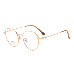 Montura de <span class=keywords><strong>Gafas</strong></span> de Diseño Coreano/Japonés, Ovalada, Retro, de Titanio, con Marco Delgado y Patrón Sólido, para <span class=keywords><strong>Hombre</strong></span>/Mujer - Product Image 5