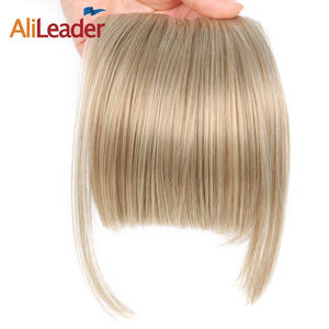 AliLeader Natural Black Brown Neat Front <strong>Clip</strong> in Hair Bangs Extensions <strong>Clip</strong> <strong>on</strong> Synthetic Hair False <strong>Fringe</strong> Hairpieces - Product Image 3