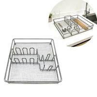 Porte-couverts minimaliste créatif DaS en fer forgé avec compartiments de rangement