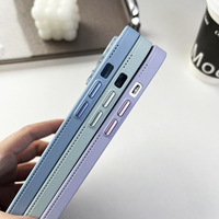 Étui de téléphone de texture en cuir de luxe pour iPhone 16 15 14 Plus 13 12 Pro Max avec protection d'objectif de caméra en verre couverture antichoc