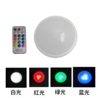 Petite veilleuse ronde en ABS alimentée par batterie lampe de chevet à LED plafonnier instantané pour chambre à coucher chevet