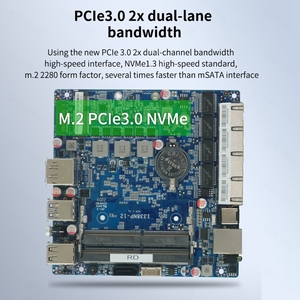 Mini PC industriel sans ventilateur Core <span class=keywords><strong>J4125</strong></span> N5100 N100 N305 ES 4LAN 2.5G <span class=keywords><strong>Intel</strong></span> I226 NIC Ordinateur Linux Routeur Pfsense Serveur Pare-feu - Product Image 4