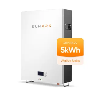 Sunark sạc LiFePO4 pin 48V 5kwh 10kwh treo tường năng lượng mặt trời Pin lưu trữ năng lượng với 10 năm bảo hành