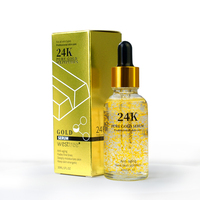 Sérum Visage Hydratant au Peptide de Luxe 24K Or, Marque Personnalisée OEM ODM, Soin Raffinant les Pores