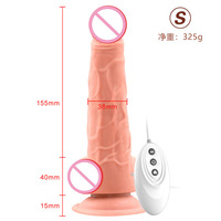 Vibromasseur rotatif à 360 degrés avec vibration chauffante 10 pouces Vibromasseur réaliste rechargeable avec télécommande Jouet sexuel