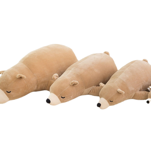 Peluche de Oso de Dibujos Animados Unisex, Suave, Relleno de Algodón PP, Almohada Larga, Forro de Malla, Alivio del Estrés, 14+ Años, Fiestas - Product Image 1