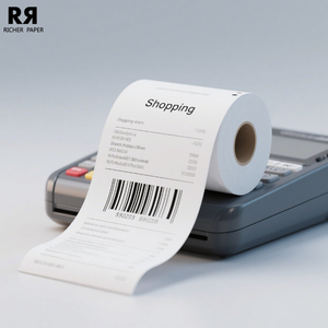Reçu d'impression mince Bon autocopiant <span class=keywords><strong>Quittance</strong></span> Facture Pos Caisse Enregistreuse Rouleaux <span class=keywords><strong>de</strong></span> papier thermique - Product Image 3