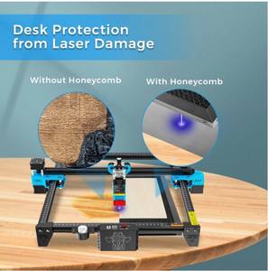 Table de travail pour gravure Twotrees 400*400*22mm, table de travail en nid d'abeille en métal pour machine de découpe, graveur laser CNC - Product Image 6