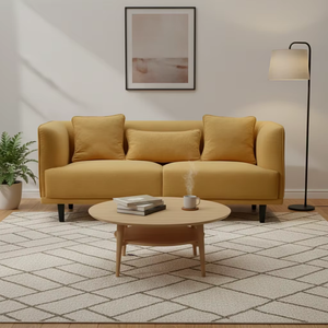 现代公寓简约布艺组合北欧小2+3沙发套装经济实惠适合家庭办公室客厅温馨设计 - Product Image 3