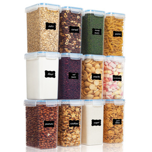 Sugar Kitchen Accessories Rectangle Recycled Plastic Food Containers Ecofriendly Square Air Tight