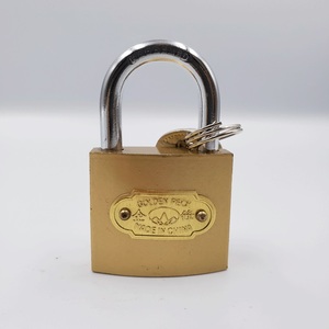 63mm पीतल रंग नक़ल पेंटिंग सस्ते अच्छी गुणवत्ता पीतल सिलेंडर ताला - Product Image 5