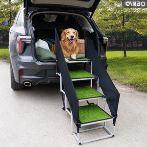 CanboPet Echelle d'escalade pour <span class=keywords><strong>chien</strong></span> avec mains courantes Escalier portable en aluminium pour animaux de compagnie - Product Image 1