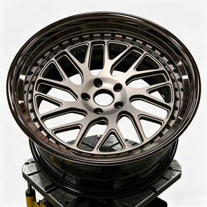 Satin Black Lip Concave 3Pcs Step Lip Look Deep Dished Super Lip 3 Piece Forged <b>Wheels</b> for Dodge Hellcat - Product Image 2