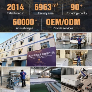 Lớp học đầu tiên chất lượng đôi Kích thước giá thấp chất lượng cao hiện đại thoáng khí Polyester giường lai nệm <span class=keywords><strong>Latex</strong></span> in vải - Product Image 3