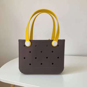 Bolsa <span class=keywords><strong>de</strong></span> Playa Cuadrada Impermeable <span class=keywords><strong>de</strong></span> EVA, Diseño Hueco en Color <span class=keywords><strong>de</strong></span> Contraste, Correa <span class=keywords><strong>de</strong></span> Hombro Extraíble, Gran Capacidad, Estilo Ecológico y Moderno - Product Image 6