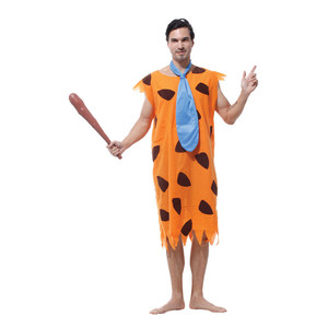 Disfraz de hombre cavernícola para niños y niñas de MS Umorden, disfraz de niño cavernícola, niña cavernícola, era de piedra, cosplay primitivo, disfraces de Purim y Halloween - Product Image 4