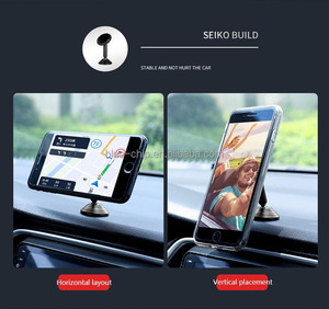 Dudukan ponsel dasbor mobil, dudukan telepon genggam Universal fleksibel warna merah, magnetik 360 untuk dasbor mobil dengan rotasi 360 - Product Image 3