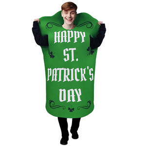 <span class=keywords><strong>St</strong></span> Patricks Day Shamrock <span class=keywords><strong>Costume</strong></span> pour adultes Halloween Dress up Party et Roleplay Cosplay - Product Image 1