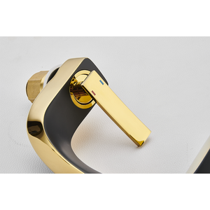 Vàng Đen hai-tone Brass bồn rửa phòng tắm vòi-Thiết kế sang trọng hiện đại, bền đồng Vanity lịch thi đấu - Product Image 3