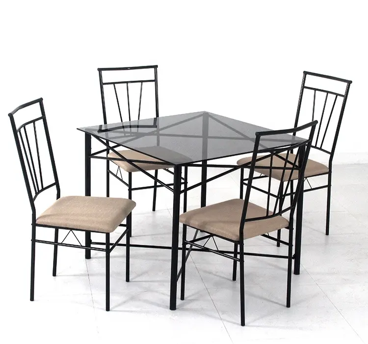 General use 5 Piece Table and chair Modern Antique Dining Set Furniture Multiple Colors Dinette Sets DS-0083