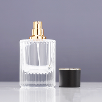 Nouveau Design 30 50 100 ml Unique Personnalisé Parfum Bouteille En Verre Vide Bouteille De Parfum De Luxe avec Boîte Emballage et Couvercle