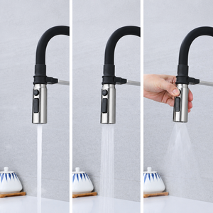 ก๊อกน้ำห้องครัวแบบดึงลงได้ ก๊อกน้ำผสมสำหรับห้องครัว - Product Image 4