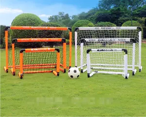 Yüksek kaliteli futbol eğitimi katlanır kapı açık oyun spor futbol Pop Up hentbol taşınabilir futbol gol