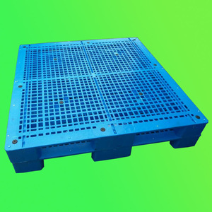 Paleta de Plástico ZY-1414 de 1414 mm, Tipo Red de 9 Patas, de Una Sola Cara, Entrada de 4 Vías, para Envío de Exportación de Telas y Fibras - Product Image 1