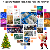 Guirlande lumineuse LED de Noël, 3*3m, RVB, scintillante, décorative, colorée, lumières de fée, guirlande de Noël, rideau lumineux LED