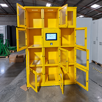 Armoire de distribution de repas à emporter unilatérale efficace avec fenêtre transparente pour la livraison et le stockage de nourriture en restaurant
