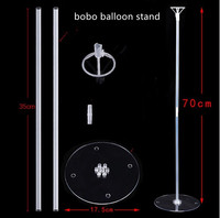 Support de colonne pour bouquet de ballons, réutilisable, transparent, centre de table, support de ballons pour table, sol, support de toile de fond pour ballons pour fête