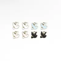Модные эмалированные Разноцветные Подвески в виде голубей из сплава с золотым покрытием, Подвески для изготовления ювелирных изделий, подвески в виде голубей, фурнитура «сделай сам», аксессуары
