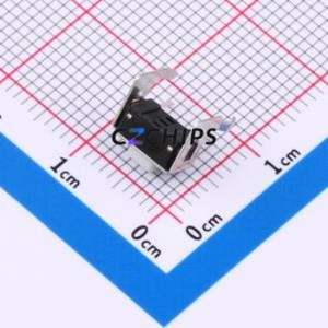 TS02-CBW0EH5.0 Tactile Switch Through hole-4P,7.4x4.3mm Switch Single Pole Single Throw Rectangle Button 1.8N Through Hole - Product Image 2