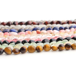 천연 크리스탈 자갈 반제품 긴 끈 컨포멀 모공 물방울 자수정 전기석 기타 크리스탈 공예 - Product Image 1