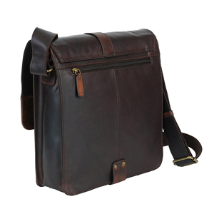 Indian Manufactured Professional Leather Crossbody Bag with Multiple Organizer Compartments for Work Travel and Daily At Sale - Product Image 4