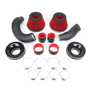 KYOSTAR Dual <span class=keywords><strong>3</strong></span> inci Cold Air Intake System Kit Dengan Stack 6 inci untuk Audi C7 S6 S7 RS7 4.0T - Product Image 3