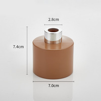 Flacon diffuseur en verre transparent 150 ml avec bouchon à vis, couleur personnalisée, pot à parfum vide, écologique, recyclable, finition mate, décoration intérieure
