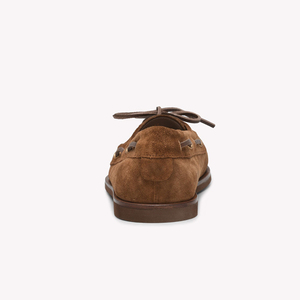 Chaussures <span class=keywords><strong>bateau</strong></span> en cuir véritable et daim pour femme, à lacets, mocassins à bout rond, plates, décontractées, vente en gros, OEM, personnalisables - Product Image 4