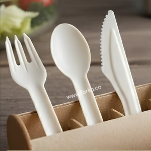 Juego de Cubiertos de Papel para Restaurante, con Cuchara, Tenedor y Cuchillo Biodegradables, para Kits de Comida, Servicio de Buffet y Empaque de Alimentos - Product Image 5