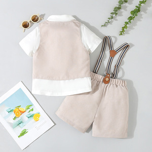 Ensemble de vêtements pour bébé garçon, parfaitement assorti, pour un gain de temps dans le choix des tenues, idéal pour les occasions formelles, décontractées, quotidiennes, les fêtes, les mariages et les événements. - Product Image 3