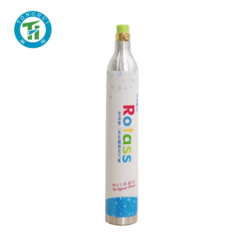 Rotass portable Aluminum 0.6l Co2 Cylinder for soda water co2 canisters